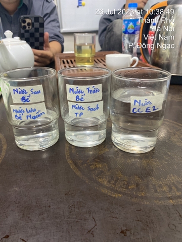 Kết quả bước đầu kiểm tra nước sau khi nhận được phản ánh của Cư dân