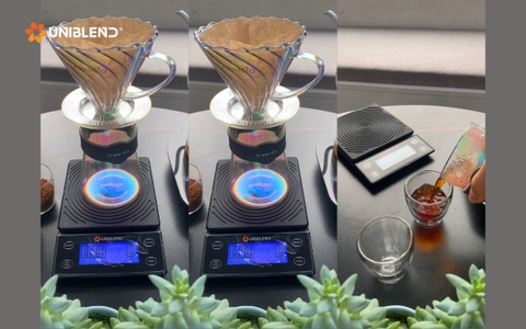 Cân điện tử Uniblend DC-5000 - cân cafe pour over top 1 phân khúc