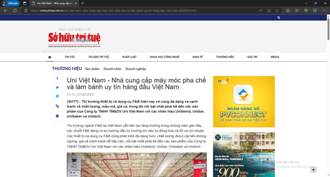 Sohuutritue.vn - Uni Việt Nam - Nhà cung cấp máy móc pha chế và làm bánh uy tín hàng đầu Việt Nam