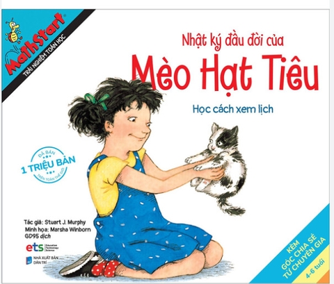 Mathstart trải nghiệm toán học: Nhật ký đầu đời của Mèo hạt tiêu 59k