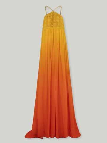 FLOWER SMOCKING MAXI