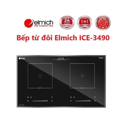 Bếp từ đôi cao cấp Elmich ICE-3490 (made in Malaysia) 4400w