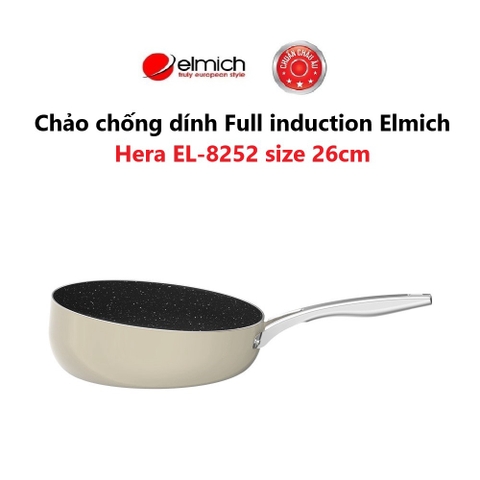 Chảo nghiêng kháng bám Full induction Elmich Hera