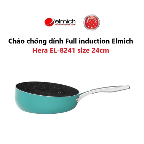 Chảo nghiêng kháng bám Full induction Elmich Hera