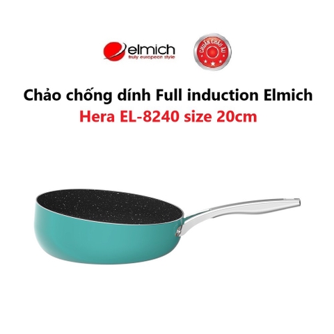 Chảo nghiêng kháng bám Full induction Elmich Hera