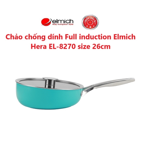 Chảo nghiêng kháng bám Full induction Elmich Hera