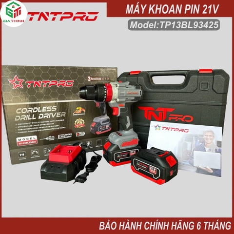 Máy khoan pin phi 13 21V TNT TP-13BL93425 2pin 4.0Ah