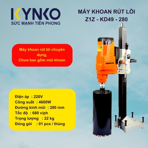Máy khoan rút lõi Kynko Z1Z-KD49-280