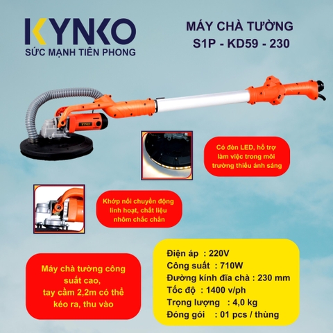 Máy chà tường cần Kynko KD59-230