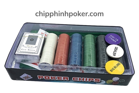 Bộ Phỉnh Poker 300 Chip Giá Rẻ Có Thảm Bài