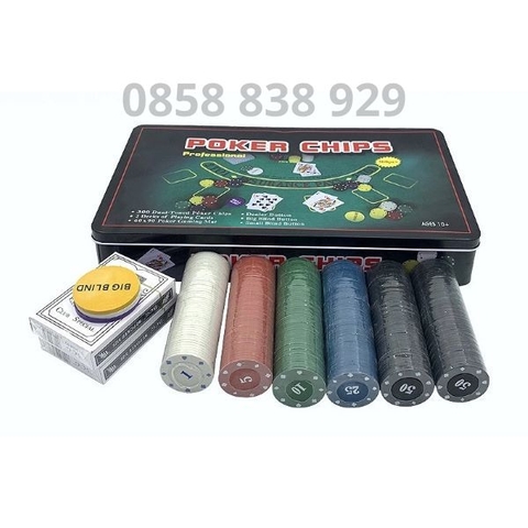 Bộ 500 Chip Poker Texas Hold'em