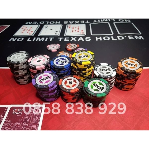 Bộ Phỉnh Poker 300 Chip Casino Star