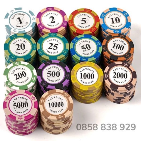 Chip Poker Lasvegas Giá Rẻ Có Số Tùy Chọn