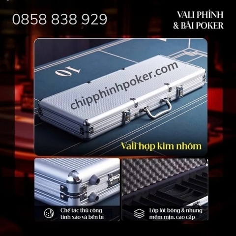 Bộ Poker 200 Chip Clay Lasvegas Giá Rẻ Bền Đẹp