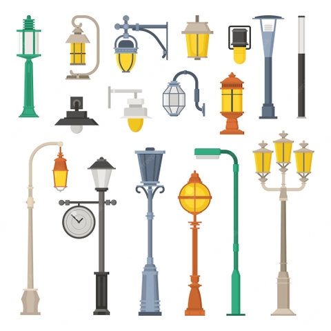 Đầu Đèn LED hiện đại trang trí cảnh quan Công viên, sân vườn, Khu đô thị thông minh