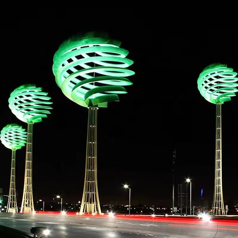 Cột Đèn Đẹp Lạ Sáng Tạo Nghệ Thuật từ Quả Chanh cao 4-6m Trang trí và Chiếu sáng cho Công viên, Cảnh quan trung tâm thương mại | LED Simulator Light