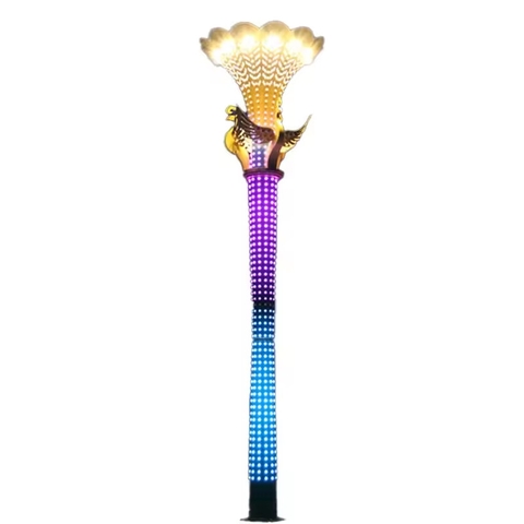 Cột Đèn ZALAA Trang Trí Nghệ Thuật 3D RGB Chiếu Sáng Cho Mùa Lễ Hội | LED Festival Lights