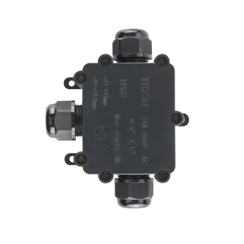 Hộp Nối Điện Chống Nước 3 Ngả Ngoài Trời IP68 - Linh kiện đèn led Zalaa