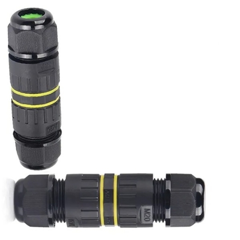 Đầu Nối Điện Cút Điện 2 Đầu E-Weichat M20-3P Chia 2 3 4 PIN Chống nước, Ngoài trời IP68 - Linh kiện đèn led Zalaa