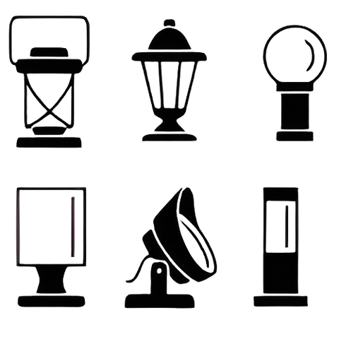 Đèn LED Trụ Cổng trang trí đầu cổng trụ cột hàng rào ngoại thất sân vườn công viên