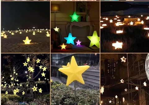 Đèn LED Trang trí Công viên hình Ông Sao phát sáng Zalaa cho các Dự án chiếu sáng mới