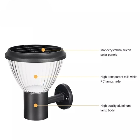 Đèn Tường Ngoại Thất Tòa Nhà Năng Lượng Mặt Trời ZG-BD4001 ZALAA Garden Lights