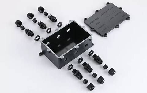 Hộp Nối Điện Deenlai FSH716-B - Chia nhiều cổng từ 2 đến 10 ngả, Chống nước, Ngoài trời IP68 - Linh kiện đèn led Zalaa