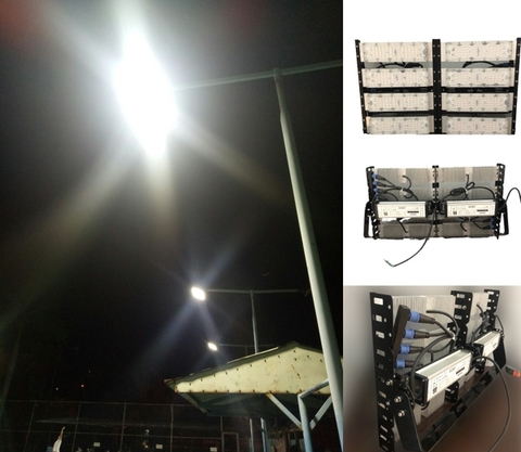 Đèn LED Sân Tennis, Quần Vợt (Cụm 2 Sân, 4 Sân, 8 Sân...)