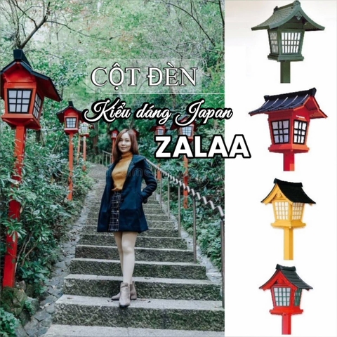 Trụ Đèn LED sản xuất Theo Yêu Cầu có Đầu Đèn giống Ngôi Chùa Cổ Nhật Bản ZCSV-Japan-E27