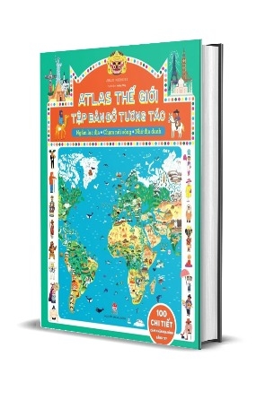 Sách Atlas Thế Giới - Tập Bản Đồ Tương Tác (Bìa Cứng) Julie Mercier