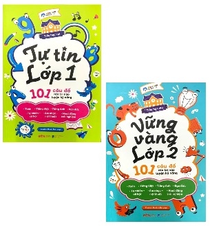 Combo Sách Tự Tin Lớp 1 – Vững Vàng Lớp 2 - 101 Câu Đố Rèn Trí Não Luyện Kỹ Năng (Bộ 2 Cuốn) của tác giả Einstein Books