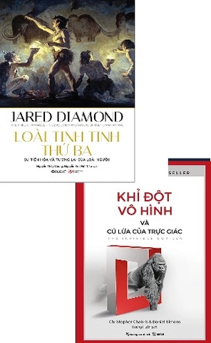 Combo Sách: Loài Tinh Tinh Thứ Ba, Khỉ Đột Vô Hình Và Cú Lừa Của Trực Giác (2 cuốn) -Jared Diamond, Christopher Chabris, Daniel Simons