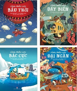 Combo Sách Cùng Phiêu Lưu: Bầu Trời - Đáy Biển - Đại Ngàn - Bắc Cực ( Bộ 4 cuốn) - Nadine Brun-Cosme; Anna Aparicio Català