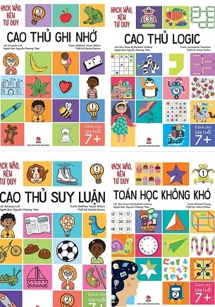 Combo 4 quyển Hack não Rèn Tư Duy - Cao Thủ Suy Luận - Cao Thủ Logic - Toán Học Không Khó - Cao Thủ Ghi Nhớ