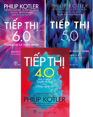 Combo (3 cuốn sách) Tiếp thị 4.0 - Tiếp Thị 5.0 - Tiếp Thị 6.0 - Philip Kotler, Hermawan Kartajaya, Iwan Setiawan