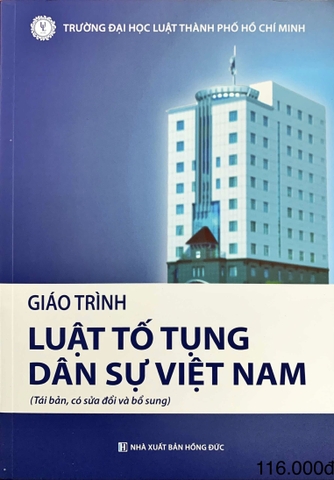 Sách Giáo trình luật tố tụng dân sự Việt Nam (TPHCM) (Tái bản, có sửa đổi và bổ sung) của Đại Học Luật, TP.HCM