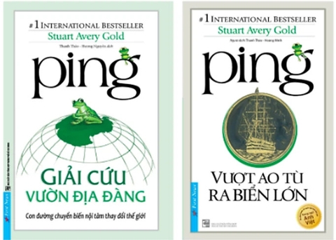 Combo Sách Ping: Giải Cứu Vườn Địa Đàng + Vượt Ao Tù Ra Biển Lớn (Song Ngữ) -  Stuart Avery Gold (2 cuốn)
