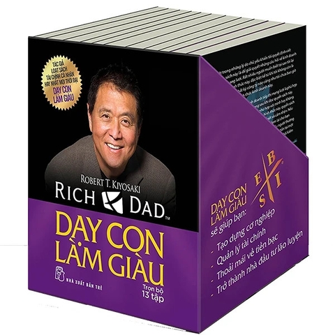 Box Set Dạy Con Làm Giàu - Trọn Bộ 13 Cuốn (Tái Bản 2022) - Robert T Kiyosaki