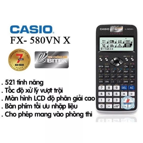 Máy tính casio 580