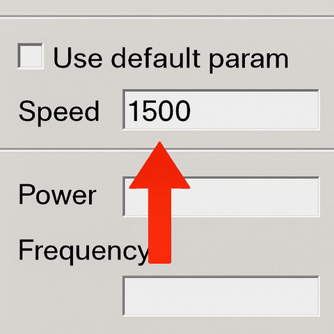 Làm thế nào để điều chỉnh tốc độ đánh dấu của máy khắc laser trong EZCAD2?