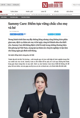 Sammy Care: Điểm tựa vững chắc cho mẹ và bé