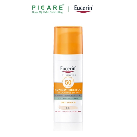 Kem Chống Nắng Che Khuyết Điểm Eucerin Sun Creme Tinted CC Fair SPF50+ 50ml ( Có Màu )