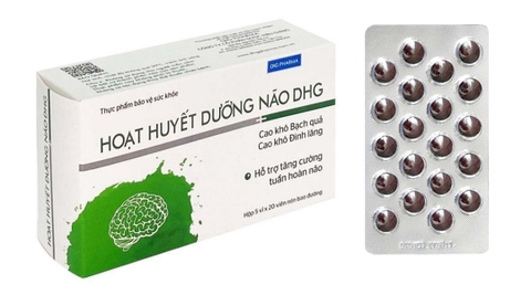 Hoạt huyết dưỡng não DHG hỗ trợ tăng cường tuần hoàn não hộp 100 viên