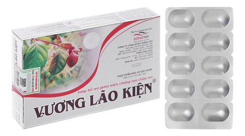 Vương Lão Kiện hỗ trợ giảm triệu chứng run chân tay hộp 30 viên