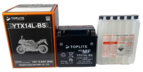 ẮC QUY TOPLITE XE MÁY & PKL YTX14L