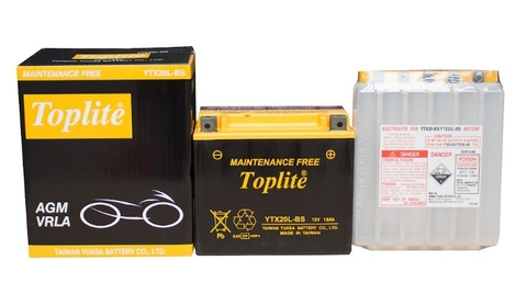 ẮC QUY TOPLITE XE MÁY & PKL YTX20L