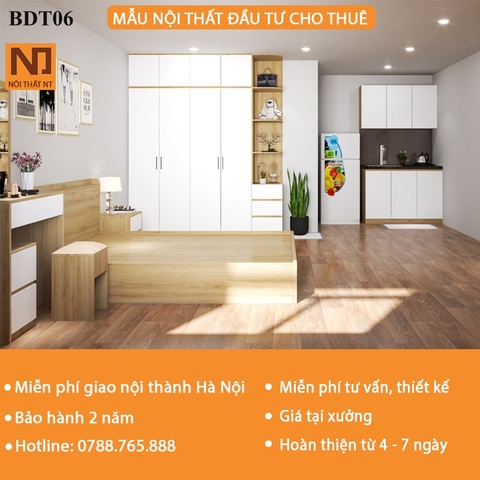 Bộ DTCT06 Trọn Bộ Nội Thất Căn Hộ Đầu Tư Cho Thuê Giá Rẻ