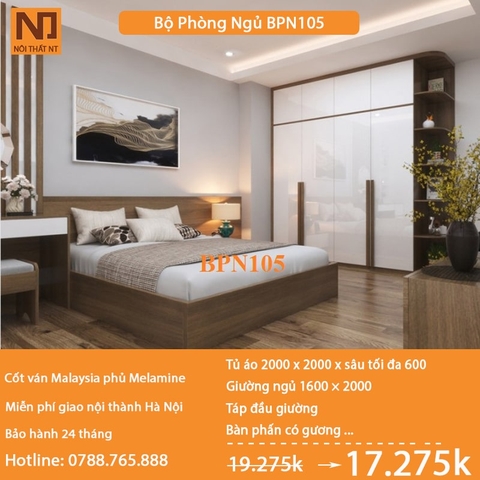 Bộ nội thất phòng ngủ BPN105