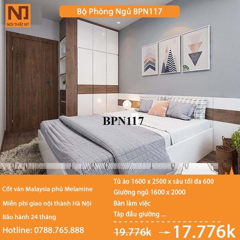 Bộ nội thất phòng ngủ BPN117