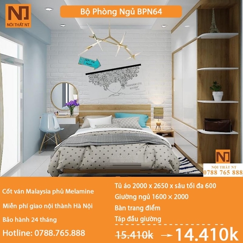 Nội thất phòng ngủ thiết kế BPN64